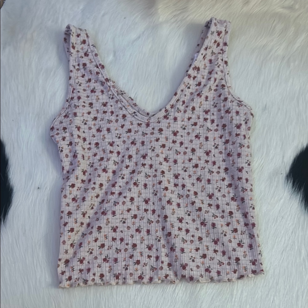 Caution To The Wind Pink Fitted Sleeveless Tank Top